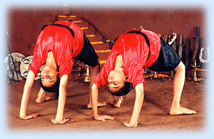 Kalaripayattu training session